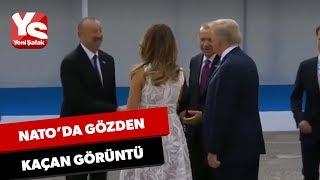 Erdoğan, Trump ve Aliyev'in dikkat çeken görüntüsü