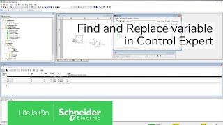 How to find and replace variable in Control Expert? | Schneider Electric