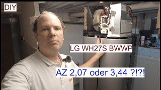 Installation der LG WH27S Therma V Brauchwasserwärmepumpe Part 2 #wärmepumpe #diy #selbermachen