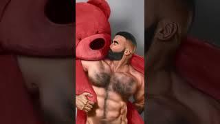 The Love Between a Man and His Teddy Bear: A Digital Painting Short #shorts