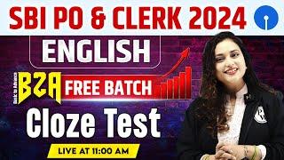 SBI PO & Clerk English 2024 | Cloze Test for Banking Exams | English by Rupam Ma'am #2