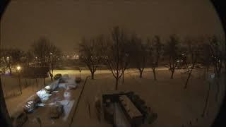 Schneesturm über Magdeburg 07.02.2021