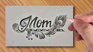 Osm tattoo pencil drawing of Mom || how to make || very nice idea 