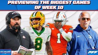 Previewing & Predicting the Biggest Week 10 Games in College Football | PFF College Football Show