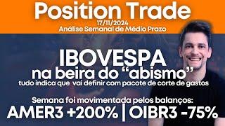 Position Trade com Danillo Fratta | 17/11/2024 | Destaques AMER3 OIBR3 CSNA3 CVCB3 MRFG3 RENT3 RAIZ4