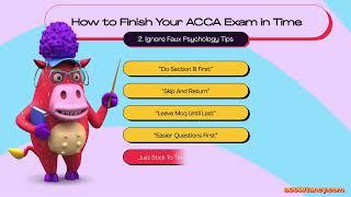 1 Rule to Finish Your ACCA Exams on Time!