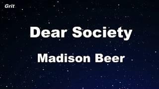 Dear Society - Madison Beer Karaoke 【No Guide Melody】 Instrumental