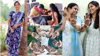 தம்பி கல்யாண celebration starts!! நிச்சயதார்த்த Mehandi function|தமிழ் புத்தாண்டு முதல் Mehandhi வரை