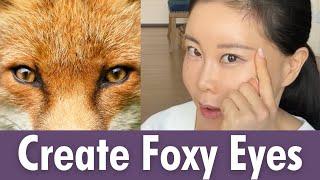 How to create foxy eyes | Koko Face Yoga #faceyoga #kokofaceyoga #fyp