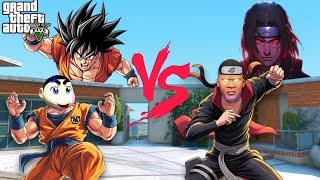GTA 5 : Franklin & Shinchan Become Itachi And Goku in GTA 5!