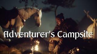 Calm Fantasy Travel Music | Medieval Adventurer's Campsite