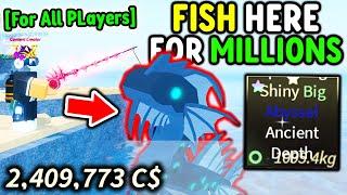 BEST PLACES To FISH and MAKE MILLIONS For ANY PLAYER in Roblox Fisch..