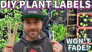 I Tested The BEST DIY Fade Resistant Plant Labels!