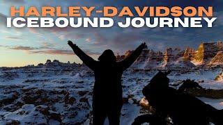 Harley Davidson in Freezing Temps: Badlands winter ride! #Badlandswinterride #harleydavidson