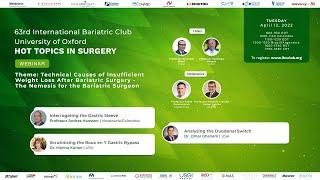 IBC Oxford Webinar: Technical Causes of Insufficient Weight Loss after Bariatric Surgery - the N…