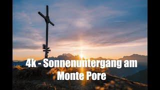 4k - Aerialvideo - Sonnenuntergang am Monte Pore