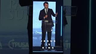 Charlie Kirk on what TPUSA Faith believes. “Jesus is King”