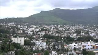 Beautiful aerial view of Satara city