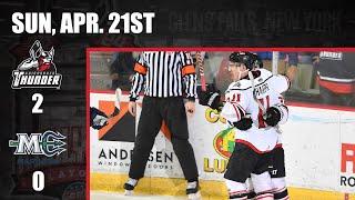 Highlights 4/21/24 Maine Mariners 0 - Adirondack Thunder 2