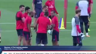 (Full Version) Neymar First Training in PSG - ft. Dani Alves, Lucas, Thiago Silva