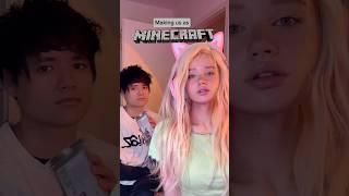 Making us as MINECRAFT figures! | JULIA GISELLA @mariusleqi #minecraft