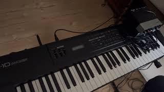 Roland Xp 10 Sound Blinding Lights- The Weeknd Cover Session Jam/I like the song no mixing No master