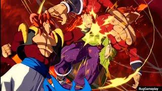 Gogeta Ss4 vs Broly Ss4 Mods Dramatic Finish! #DBFZ