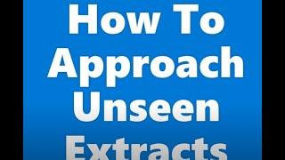 OCR A-Level English Literature: How To Answer Unseen Extracts