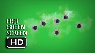 Free Green Screen - Bullet Hit Animation