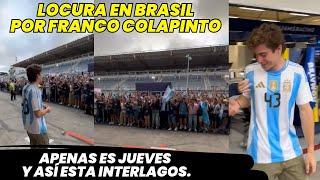 Locura Argentina en Brasil! Es jueves y así está interlago por Franco Colapinto. F1 radio