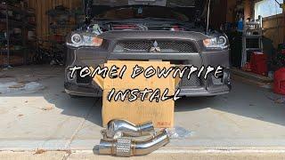 EVO X TOMEI DOWNPIPE INSTALL + NEW CHANNEL!