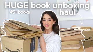 huge book unboxing haul🫢 40+ books