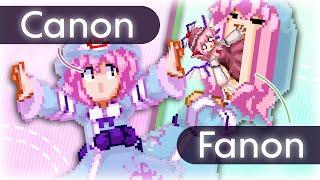 Yuyuko Fanon vs. Canon - [ Touhou Sprite Animation ]