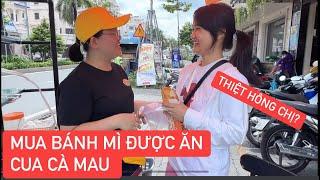 Nhờ SP Khương Dừa chị 3T khởi nghiệp bán bánh mì, NTN mua 1 ổ được đãi luôn bữa Cua Cà Mau!