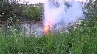 Взрыв 0.5 кг натрия в болоте в 2006 г. (0.5 kg Sodium explosion in a swamp in 2006) @shorts