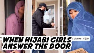 When Hijabi Girls Answer The Door #shorts