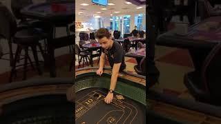 How to handle dice on a craps table #casino #craps