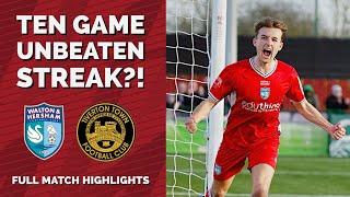 TEN GAMES UNBEATEN?! W&H vs Tiverton Town | Full Highlights