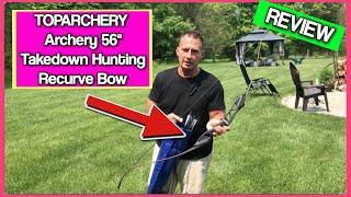 TOPARCHERY Archery 56" Takedown Hunting Recurve Bow