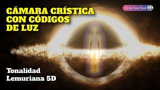 CÁMARA CRÍSTICA CON CÓDIGOS DE LUZ ​ Tonalidad Lemuriana 5D ​ SANACIÓN EMOCIONAL, FÍSICA Y MENTAL