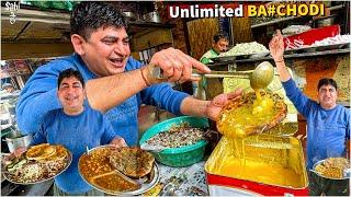 Comedian Kulche Wale ke Desi Ghee Tadka Chole Kulche  Street Food India