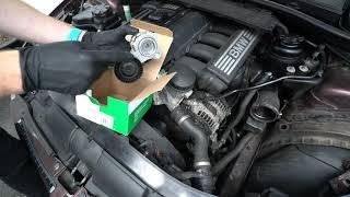 E90 N52 BMW Accessory Serpentine Drive Belt and Tensioner Removal and Installation DIY