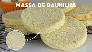 MASSA BRANCA DE BAUNILHA VERSÁTIL | Econômica e rende muito