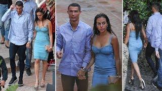 Cristiano Ronaldo dinner with fiancée Georgina Rodriguez in Malaga