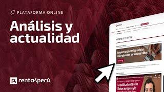Análisis y actualidad - Tutorial plataforma Renta 4