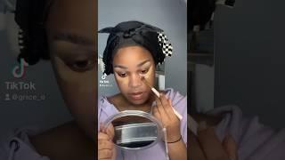 Easy glam makeup look  #melanin #melaninmakeup #blackgirlmakeup #ukblackgirlmakeup #wocmakeup