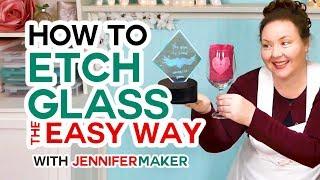 How to Etch Glass the Easy Way (Armour Etch & Vinyl Decals!)