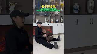 妈妈放下手机，陪孩子玩儿这个简单小游戏，提高默契度，锻炼孩子核心力量 #育儿 #亲子#感统游戏 #亲子游戏 #妈妈带娃