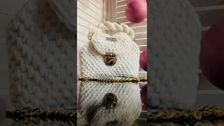 Bolsa de crochê ponto russo vem aprender @Leda_Brasil #croche #bolsadecroche #fiodemalha