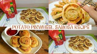 potato pinwheel samosa/samosa recipe/potato snacks recipe/Ramadan Special Recipe by asfa Chaudhary